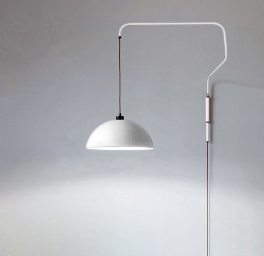 FJFJGO WALL LIGHTS Modern Plug in Wall Sconce Red Mid Century Swing Arm Wall Lamp