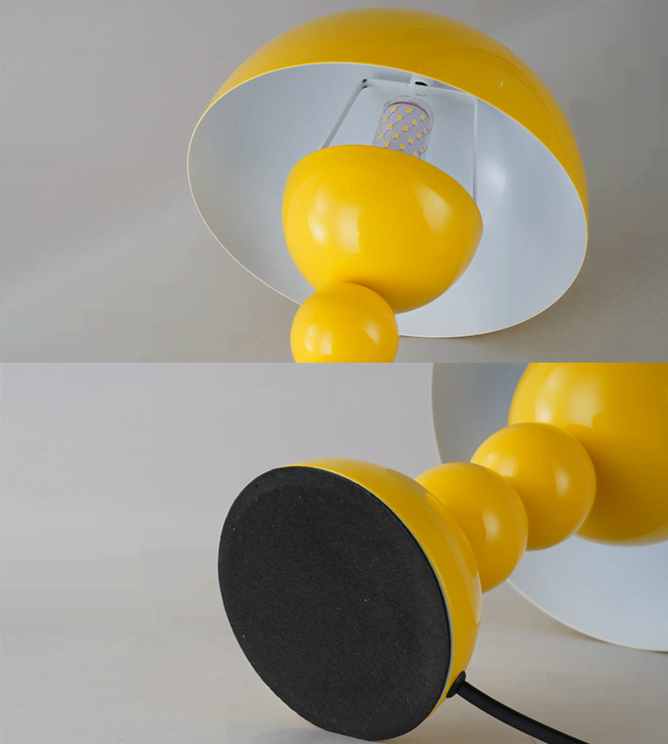FJFJGO TABLE LAMP Aesthetic Mushroom Accent Table Lamps Nordic Small Bedside Lamp for Living Room Bedroom Mid Century Modern Table Lamp