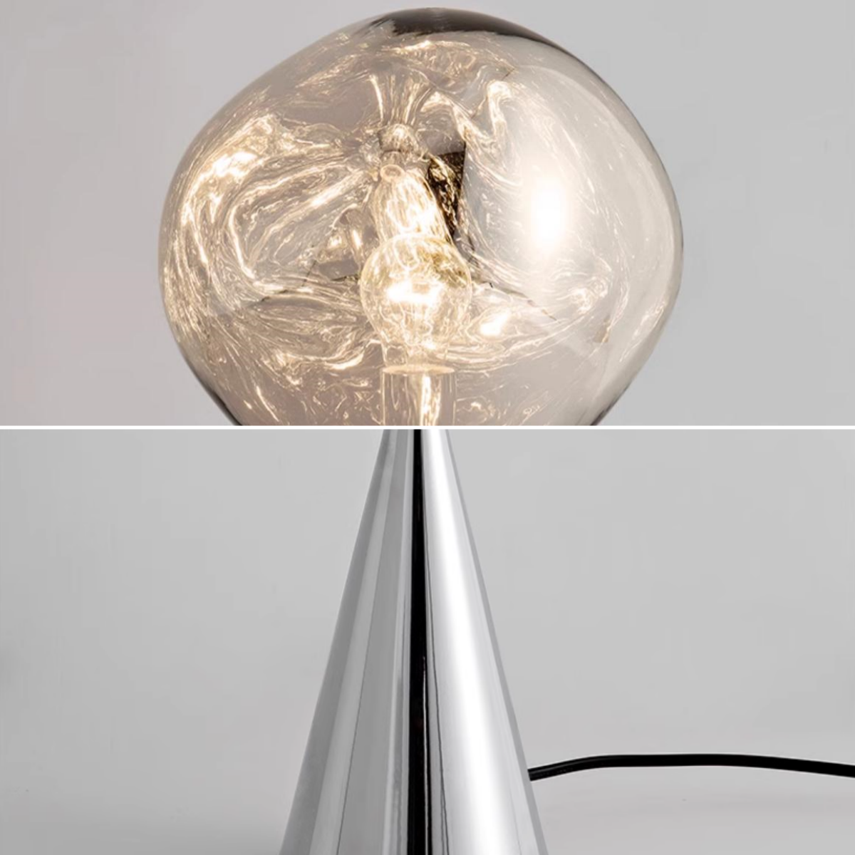 FJFJGO TABLE LAMP Modern Gold Table Lamp Tall Globe Desk Lamp Contemporary Mirrored Lampshade Round Ball Nightstand Lamp