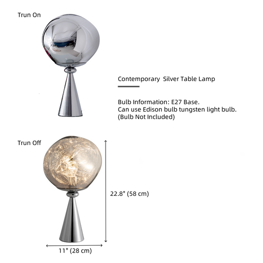 FJFJGO TABLE LAMP Modern Gold Table Lamp Tall Globe Desk Lamp Contemporary Mirrored Lampshade Round Ball Nightstand Lamp