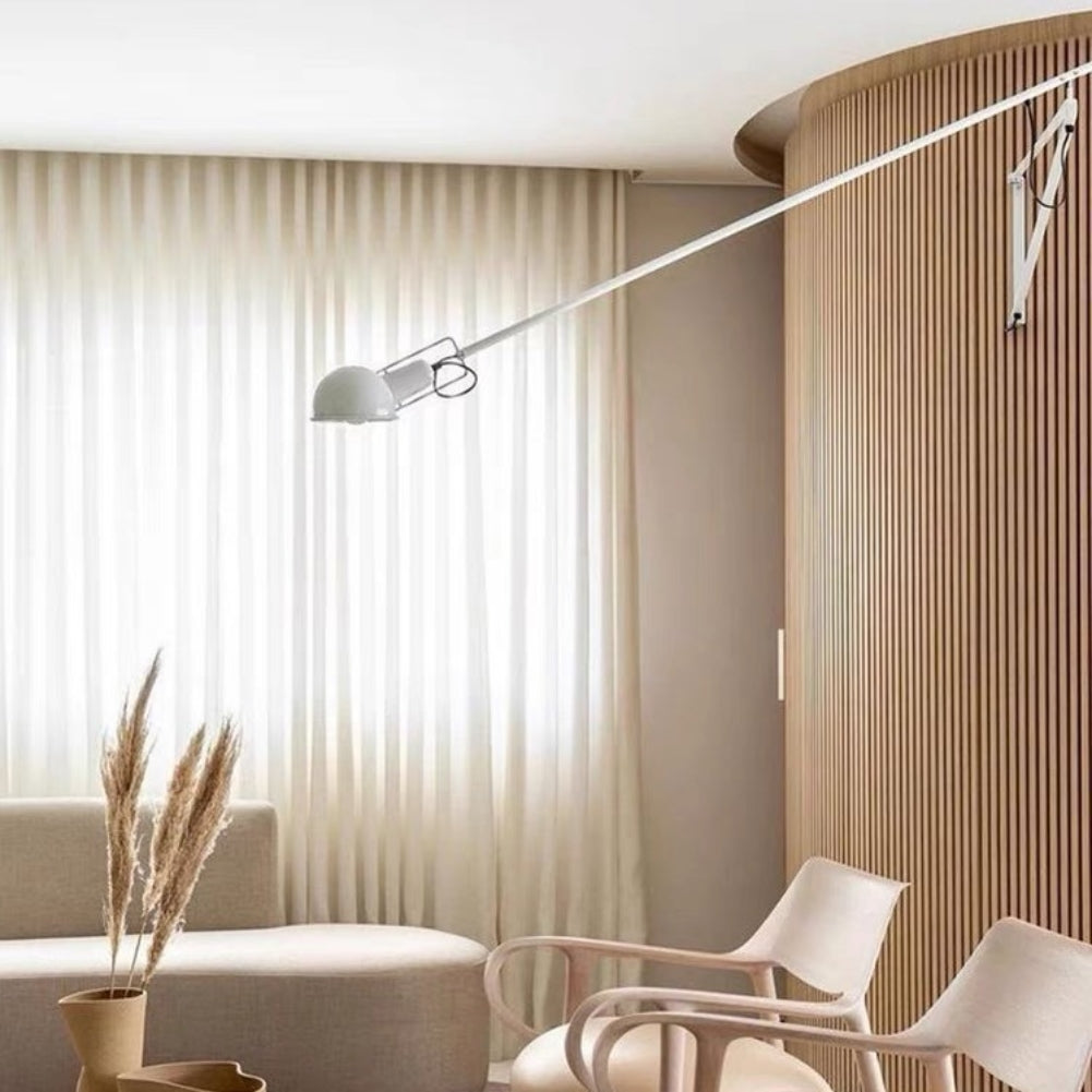 FJFJGO WALL LIGHTS Long Arm Wall Lamp White Modern Plug-in Sconces Wall Lighting