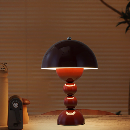 FJFJGO TABLE LAMP Aesthetic Mushroom Accent Table Lamps Nordic Small Bedside Lamp for Living Room Bedroom Mid Century Modern Table Lamp