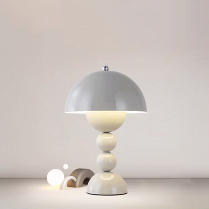FJFJGO TABLE LAMP Aesthetic Mushroom Accent Table Lamps Nordic Small Bedside Lamp for Living Room Bedroom Mid Century Modern Table Lamp