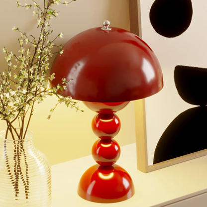 FJFJGO TABLE LAMP Aesthetic Mushroom Accent Table Lamps Nordic Small Bedside Lamp for Living Room Bedroom Mid Century Modern Table Lamp