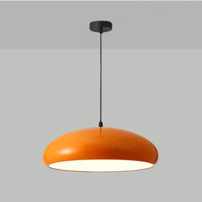 FJFJGO PENDANT LIGHTS Mid-Century Modern Orange Pendant Light Large Dome Chandelier Scandinavian Hanging Lamp