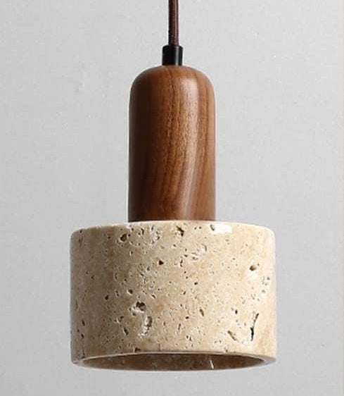FJFJGO PENDANT LIGHTS Dark Wood Pendant Light Brown Farmhouse Wooden Hanging Lamp 1 Lights  Brass Chandelier Rustic Mini Pendant Lights